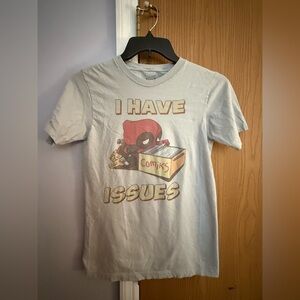 Marvel Light Gray Deadpool Kids Tee